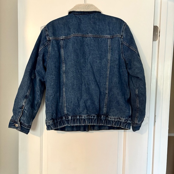 BRAND NEW MADEWELL OVERSIZED TRUCKER JACKET: sold out online! - Picture 4 of 6